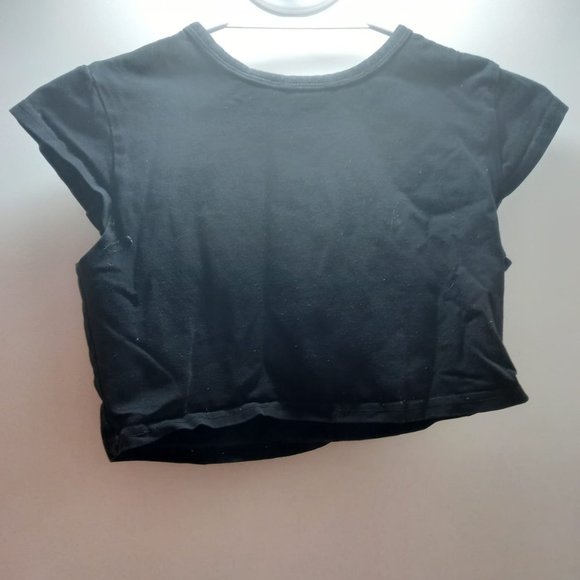 Black Crop Top - Picture 1 of 3